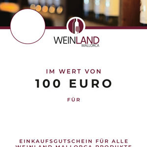 EINKAUFSGUTSCHEIN für alle WEINLAND MALLORCA Produkte